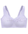 Glamorise MagicLift Cotton Wire-free Support Bra - Lilac Bras