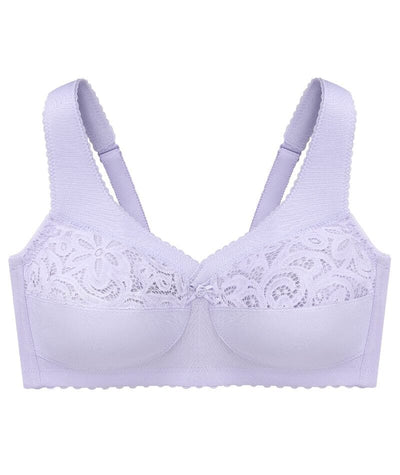 Glamorise MagicLift Cotton Wire-free Support Bra - Lilac Bras