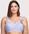 Glamorise MagicLift Cotton Wire-free Support Bra - Lilac Bras