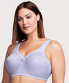 Glamorise MagicLift Cotton Wire-free Support Bra - Lilac Bras