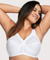 Glamorise MagicLift Cotton Wire-free Support Bra - White Bras