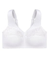 Glamorise MagicLift Cotton Wire-free Support Bra - White Bras