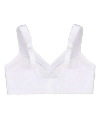 Glamorise MagicLift Cotton Wire-free Support Bra - White Bras