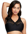 Glamorise MagicLift Cotton Support Wire-free Bra - Black Bras