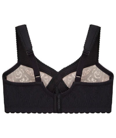 Glamorise MagicLift Cotton Support Wire-free Bra - Black Bras