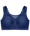 Glamorise MagicLift Front-Closure Posture Back Wire-free Bra - Blue Bras