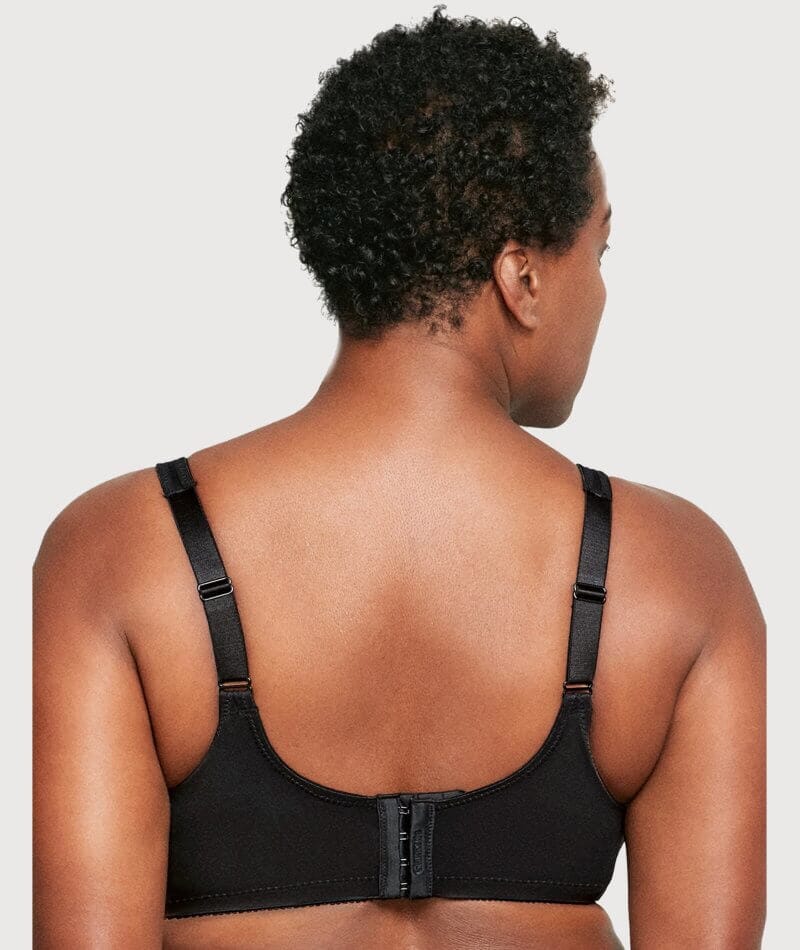 Glamorise MagicLift Wire-free Minimizer Bra - Black Bras