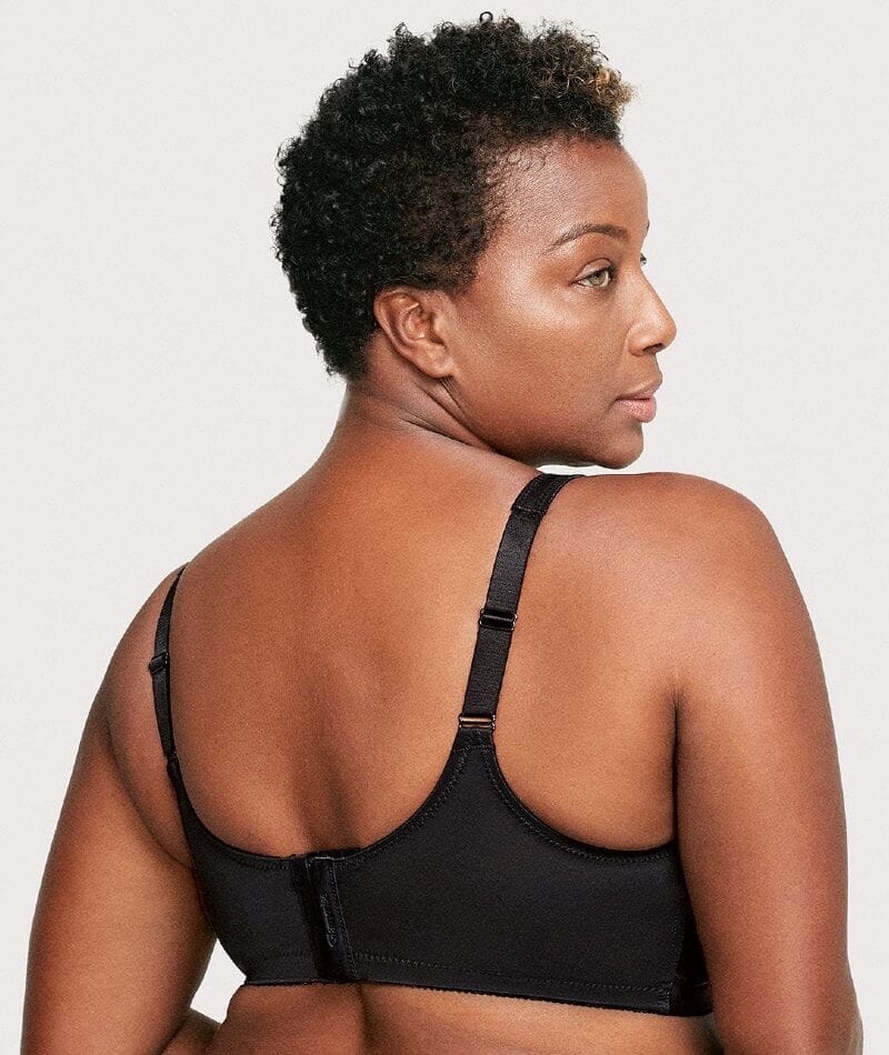 Glamorise Magiclift Minimizer Wire-Free Bra - Black - Curvy