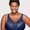 Glamorise Magiclift Minimizer Wire-Free Bra - Blue