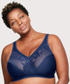 Glamorise MagicLift Wire-free Minimizer Bra - Blue Bras