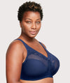 Glamorise MagicLift Wire-free Minimizer Bra - Blue Bras