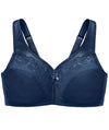 Glamorise MagicLift Wire-free Minimizer Bra - Blue Bras