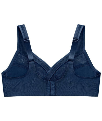 Glamorise MagicLift Wire-free Minimizer Bra - Blue Bras