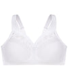 Glamorise MagicLift Wire-free Minimizer Bra - White Bras