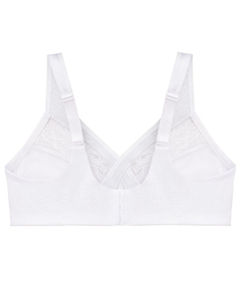 Glamorise MagicLift Wire-free Minimizer Bra - White Bras