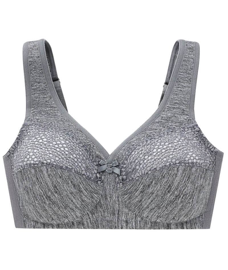 Glamorise Womens Magiclift Original Support Wirefree Bra 1000 Soft Gray 40i  : Target