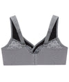 Glamorise MagicLift Moisture Wire-free Control Bra - Gray Bras