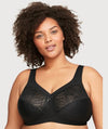 Glamorise MagicLift Natural Shape Support Wire-free Bra - Black Bras