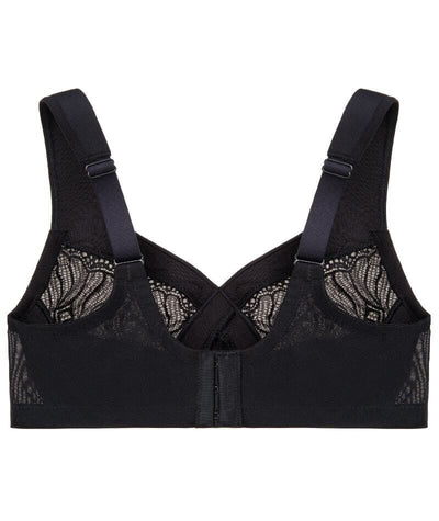 Glamorise MagicLift Natural Shape Support Wire-free Bra - Black Bras