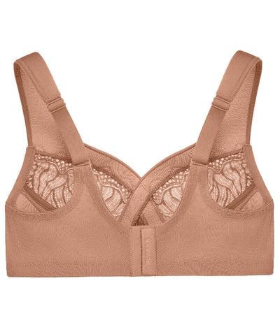 Glamorise MagicLift Natural Shape Support Wire-free Bra - Cappuccino -  Curvy Bras