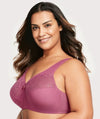 Glamorise MagicLift Natural Shape Support Wire-free Bra - Red Violet Bras