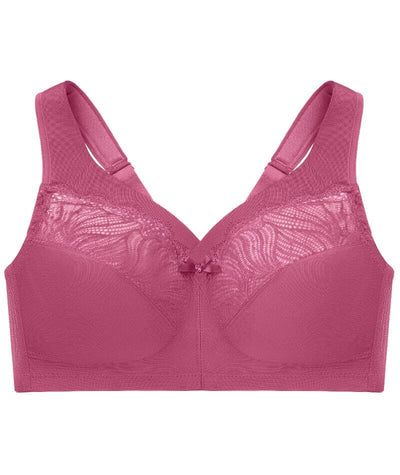 Glamorise MagicLift Natural Shape Support Wire-free Bra - Red Violet Bras