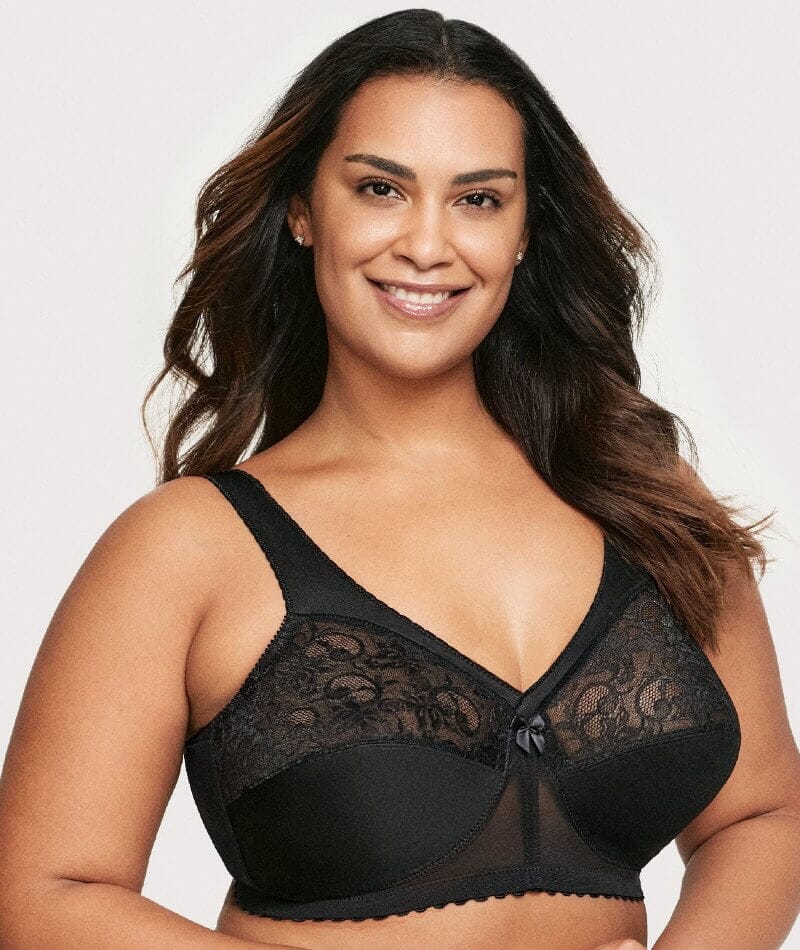 Full Support Bra With Lift, Comfortable Plus Size Bra, Everyday Classic  Black Lingerie 