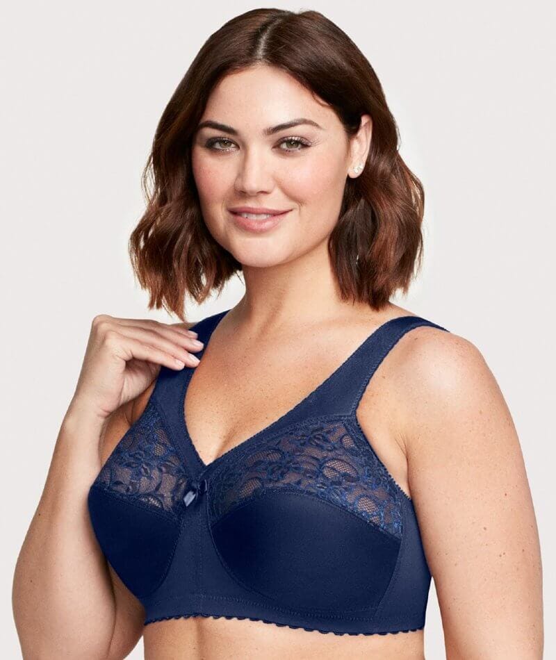 Glamorise MagicLift Original Wire-free Support Bra - Blue Bras