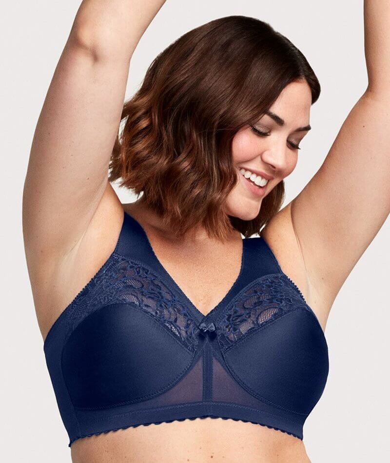 Women's Plus Size Bras Front Close Full Figure Magic Lift Wirefree