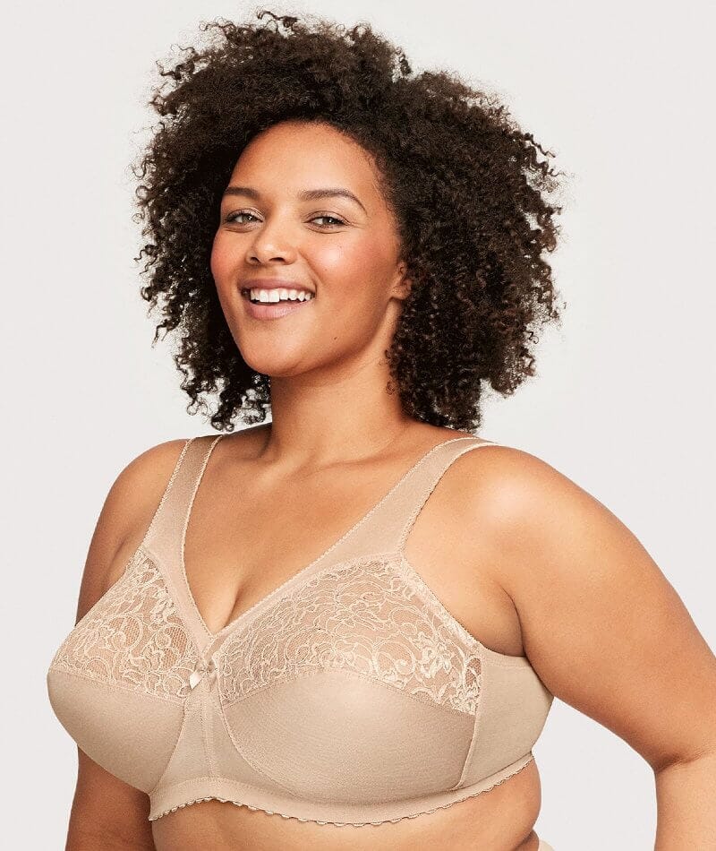 Glamorise MagicLift Original Wire-free Support Bra - Blush - Curvy Bras