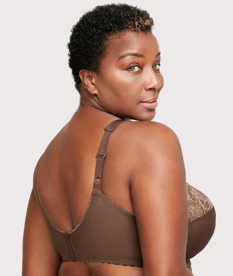 Glamorise MagicLift Original Wire-free Support Bra - Mocha - Curvy Bras