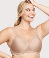 Glamorise MagicLift Seamless Wire-free Support T-Shirt Bra - Cafe Bras