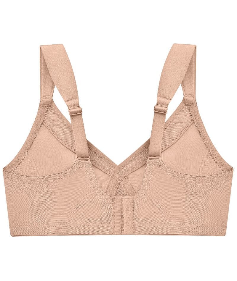 Glamorise MagicLift Seamless Wire-free Support T-Shirt Bra - Cafe Bras