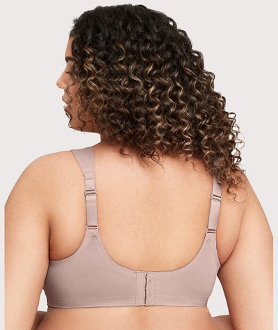 Glamorise MagicLift Seamless Wire-free Support T-Shirt Bra - Taupe Bras