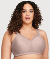 Glamorise MagicLift Seamless Wire-free Support T-Shirt Bra - Taupe Bras