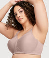 Glamorise MagicLift Seamless Wire-free Support T-Shirt Bra - Taupe Bras