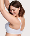 Glamorise MagicLift Seamless Wire-free Support T-Shirt Bra - White Bras