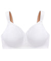 Glamorise MagicLift Seamless Wire-free Support T-Shirt Bra - White Bras