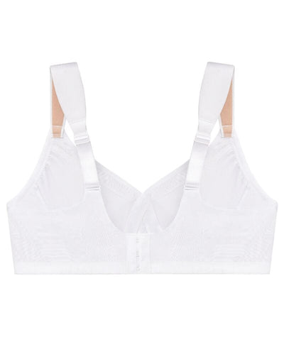 Glamorise MagicLift Seamless Wire-free Support T-Shirt Bra - White Bras