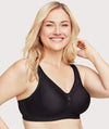 Glamorise MagicLift Seamless Wire-free Everyday Bra - Black Bras