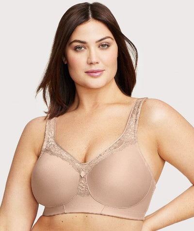 Glamorise MagicLift Seamless Wire-free Everyday Bra - Cafe Bras