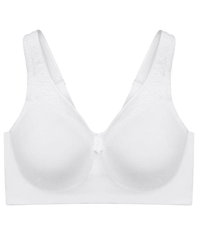 Glamorise MagicLift Seamless Wire-free Everyday Bra - White Bras