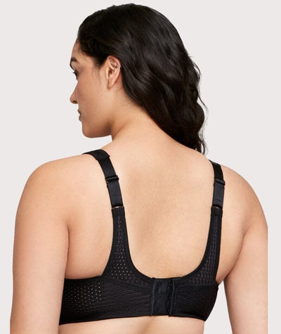 Glamorise No-Bounce Camisole Elite Wire-free Sports Bra - Black - Curvy Bras