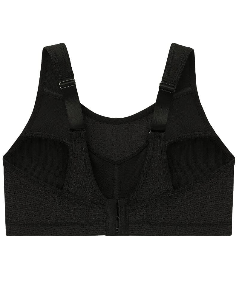 Glamorise No-Bounce Camisole Elite Wire-free Sports Bra - Black - Curvy Bras