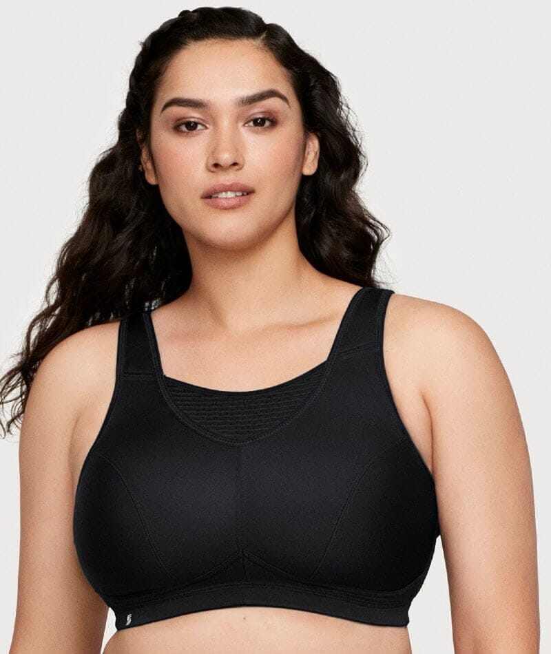 Glamorise No-Bounce Camisole Elite Wire-free Sports Bra - Black Bras 