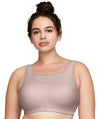 Glamorise No-Bounce Camisole Elite Wire-free Sports Bra - Rose Tan Bras