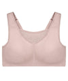 Glamorise No-Bounce Camisole Elite Wire-free Sports Bra - Rose Tan Bras