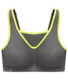 Glamorise No-Bounce Camisole Wire-free Sports Bra - Gray/Yellow Bras
