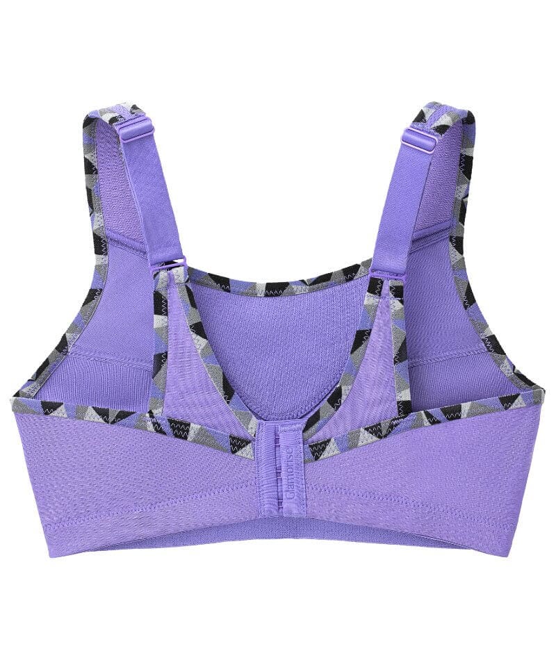 Glamorise No-Bounce Camisole Wire-free Sports Bra - Purple - Curvy