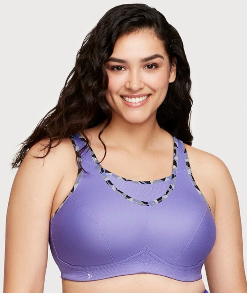 Glamorise No-Bounce Camisole Wire-free Sports Bra - Purple